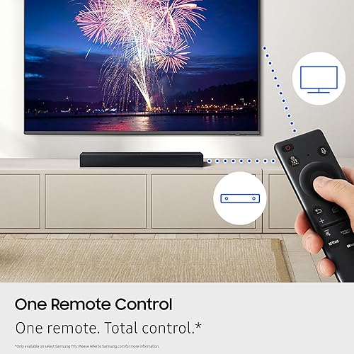 SAMSUNG HW-B400F 2.0CH B-SERIES SOUNDBAR 2025 WITH BUILT-IN SUBWOOFER, REMOTE VOICE ENHANCE