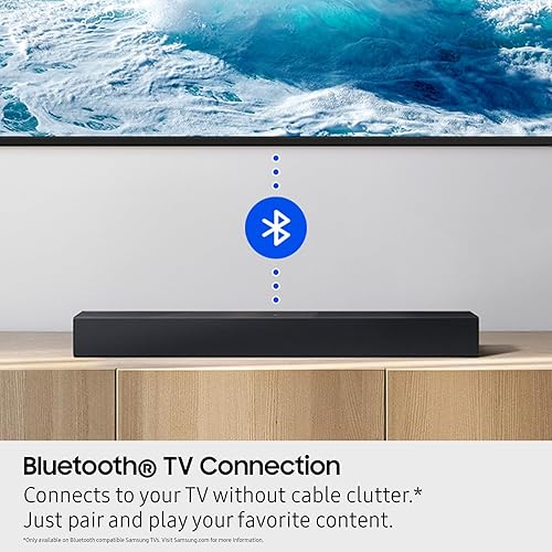 SAMSUNG HW-B400F 2.0CH B-SERIES SOUNDBAR 2025 WITH BUILT-IN SUBWOOFER, REMOTE VOICE ENHANCE