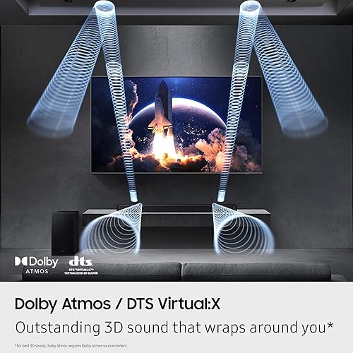 SAMSUNG HW-Q600F Q-SERIES 3.1.2CH SOUNDBAR 2025 WITH SUBWOOFER, SPACEFIT PRO, Q-SYMPHONY, ADAPTIVE S
