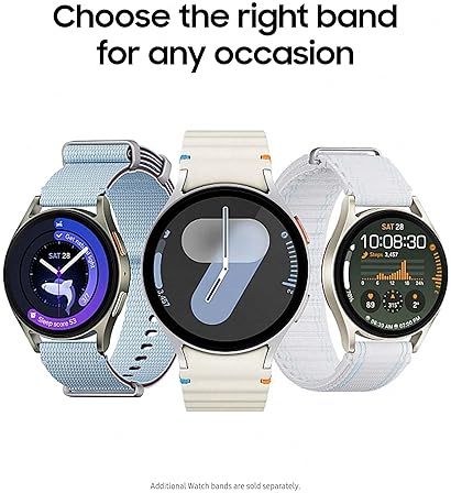 SAMSUNG GALAXY WATCH 7 44MM LTE SMARTWATCH, FITNESS SLEEP TRACKER, SILVER, 2024 US VERSION