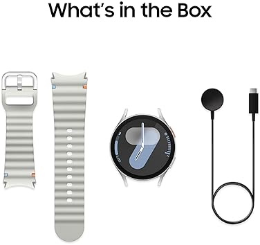 SAMSUNG GALAXY WATCH 7 44MM LTE SMARTWATCH, FITNESS SLEEP TRACKER, SILVER, 2024 US VERSION