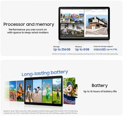 SAMSUNG GALAXY TAB S10 LITE 10.9 8GB 256GB TABLET, S PEN, 2TB EXPAND, LONG BATTERY, SILVER