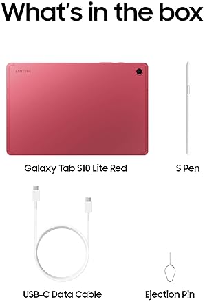 SAMSUNG GALAXY TAB S10 LITE 10.9 8GB 256GB 2TB EXPAND, S PEN, LONG BATTERY, AI, CORAL RED