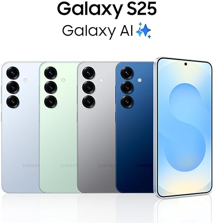 SAMSUNG GALAXY S25 UNLOCKED 128GB SMARTPHONE, AI NIGHT CAMERA, 4000MAH, SNAPDRAGON 8, MINT, 2025