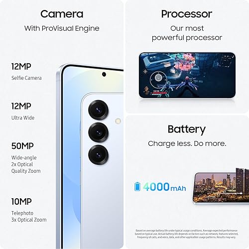 SAMSUNG GALAXY S25 UNLOCKED 128GB SMARTPHONE, AI NIGHT CAMERA, 4000MAH, SNAPDRAGON 8, MINT, 2025