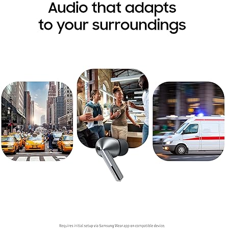 SAMSUNG GALAXY BUDS 3 PRO AI WIRELESS EARBUDS, NOISE CANCELLING, SILVER, US VERSION, 2YR WARRANTY