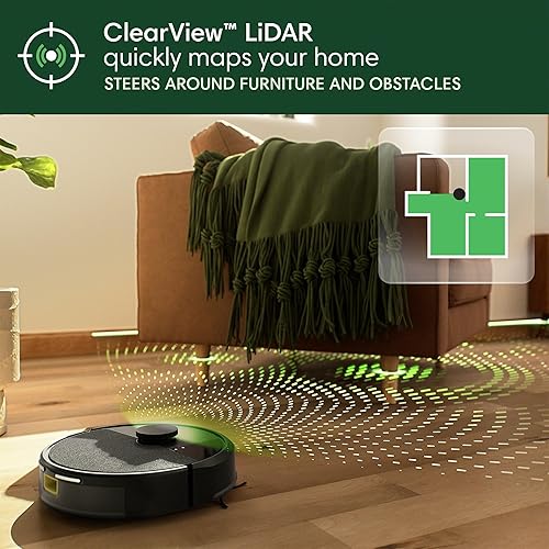 IROBOT ROOMBA 105 ROBOT VACUUM POWERFUL SUCTION, LIDAR NAVIGATION, MULTI-SURFACE, SELF-CHARGING