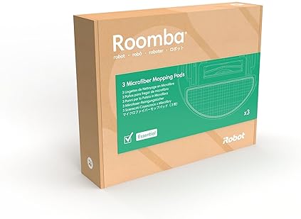IROBOT WASHABLE MOP PADS 3-PACK REPLACEMENT FOR ROOMBA 105 COMBO COMBO ESSENTIAL ROBOTS