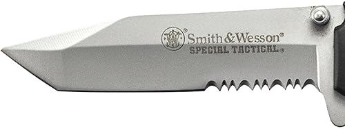 SMITH WESSON CKTAC 8.1 HIGH CARBON STEEL FOLDING KNIFE, 3.5 TANTO BLADE, ABS HANDLE, EDC