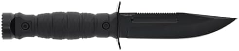 SMITH WESSON M P SPECIAL OPS FULL-TANG SURVIVAL KNIFE, 5-7 BLACK OXIDE BLADE, TACTICAL OUTDOOR
