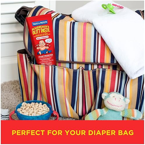 BOUDREAUXS BUTT PASTE MAXIMUM STRENGTH DIAPER RASH CREAM, 4OZ TUBE, BABY OINTMENT RELIEF