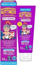 BOUDREAUX S BUTT PASTE DIAPER RASH CREAM WITH DIMETHICONE, BARRIER OINTMENT, 4 OZ TUBE