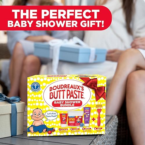 BOUDREAUX S BUTT PASTE BABY SHOWER BUNDLE DIAPER RASH CREAM, PREVENTATIVE OINTMENT APPLICATOR