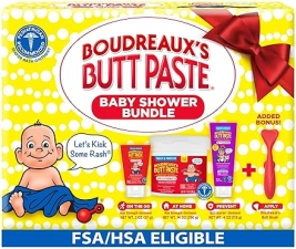 BOUDREAUX S BUTT PASTE BABY SHOWER BUNDLE DIAPER RASH CREAM, PREVENTATIVE OINTMENT APPLICATOR
