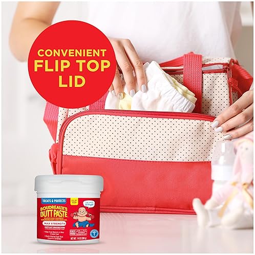 BOUDREAUXS BUTT PASTE MAXIMUM STRENGTH DIAPER RASH OINTMENT, 14OZ 4OZ TUBE, PARABEN-FREE