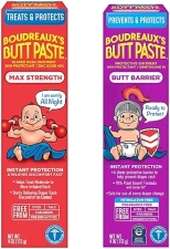 BOUDREAUXS BUTT PASTE 4OZ DIAPER RASH OINTMENT 4OZ MAX STRENGTH BARRIER CREAM FOR BABIES