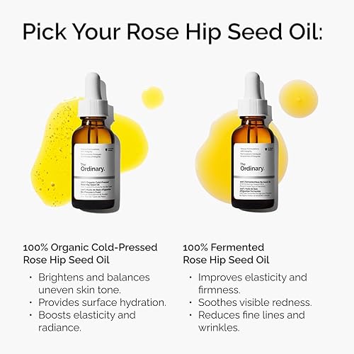 THE ORDINARY 100 ORGANIC COLD-PRESSED ROSE HIP SEED OIL FOR AGING UNEVEN SKIN, 1 FL OZ