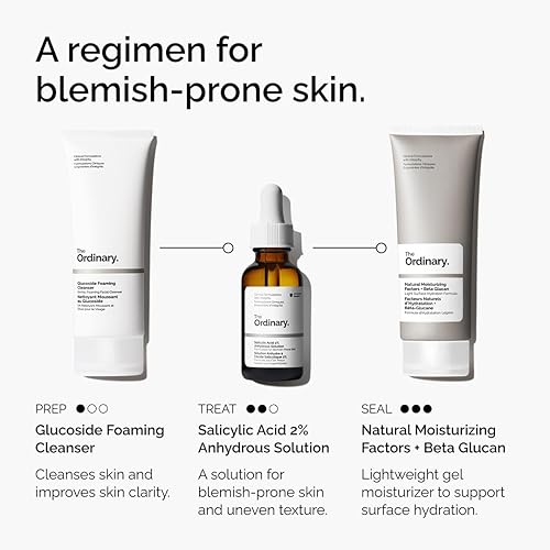 THE ORDINARY SALICYLIC ACID 2 SERUM FOR BLEMISH-PRONE SKIN, GENTLE EXFOLIANT FOR UNEVEN TEXTURE