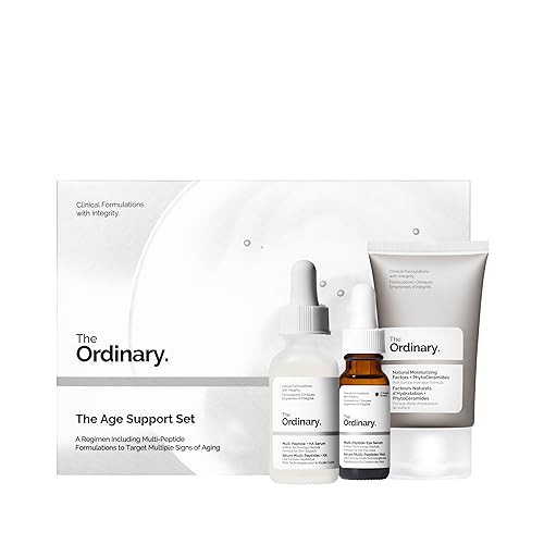 THE ORDINARY 3-STEP ANTI-AGING SKINCARE SET PEPTIDE SERUM, EYE SERUM MOISTURIZER FOR YOUTHFUL SKIN