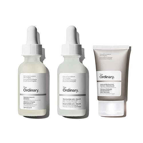 THE ORDINARY ACNE SKINCARE SET FOR OILY SKIN SALICYLIC ACID, NIACINAMIDE, ZINC MOISTURIZER BUNDLE