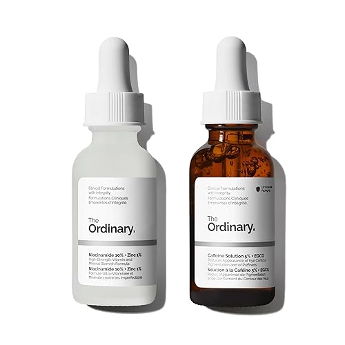 THE ORDINARY BRIGHTENING SKIN CARE DUO NIACINAMIDE 10 ZINC 1 , CAFFEINE SOLUTION 5 EGCG