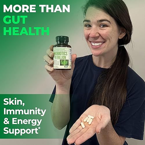 VIMERSON HEALTH PROBIOTICS PREBIOTICS FOR WOMEN MEN, 40 BILLION CFU, GUT IMMUNE HEALTH, DAIRY-FREE SUPPLEMENT