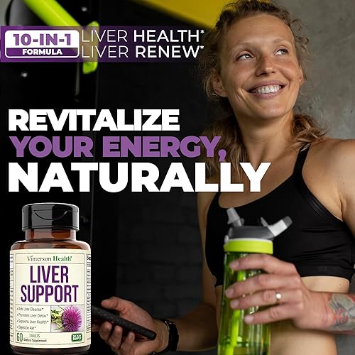 VIMERSON HEALTH VEGAN LIVER CLEANSE DETOX DANDELION ROOT, MILK THISTLE ARTICHOKE FOR LIVER SUPPORT, 60 TABLETS