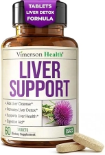 VIMERSON HEALTH VEGAN LIVER CLEANSE DETOX WITH DANDELION ROOT, MILK THISTLE ARTICHOKE 60 TABLETS SUPPLEMENT
