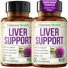 VIMERSON HEALTH VEGAN LIVER CLEANSE DETOX DANDELION ROOT, MILK THISTLE ARTICHOKE FOR LIVER SUPPORT, 2 PACK