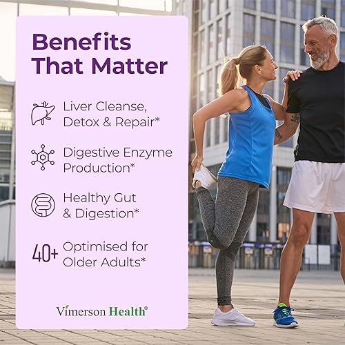VIMERSON HEALTH VEGAN LIVER CLEANSE DETOX DANDELION, MILK THISTLE ARTICHOKE FOR LIVER SUPPORT, 90 CAPSULES