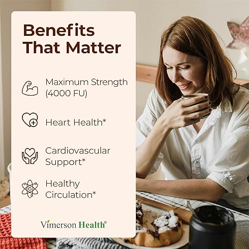 VIMERSON HEALTH NATTOKINASE 4000 FU SUPPLEMENT VEGAN HEART CIRCULATION SUPPORT, NON-GMO, 60 CAPSULES