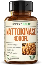 VIMERSON HEALTH NATTOKINASE 4000 FU SUPPLEMENT VEGAN HEART CIRCULATION SUPPORT, NON-GMO, 60 CAPSULES