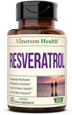 VIMERSON HEALTH JAPANESE KNOTWEED RESVERATROL CAPSULES 1000MG WITH GREEN TEA, QUERCETIN GRAPE, 60 COUNT
