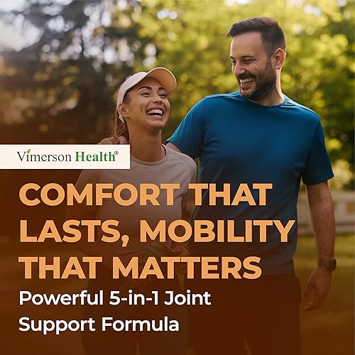 VIMERSON HEALTH GLUCOSAMINE SULFATE 5-IN-1 JOINT SUPPORT WITH HYALURONIC ACID, BOSWELLIA, MSM BLACK PEPPER 60 CAPS