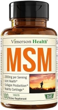 VIMERSON HEALTH MSM 2000MG JOINT SUPPORT SUPPLEMENT CARTILAGE HEALTH, INFLAMMATION RELIEF, VEGAN, 50 DAYS