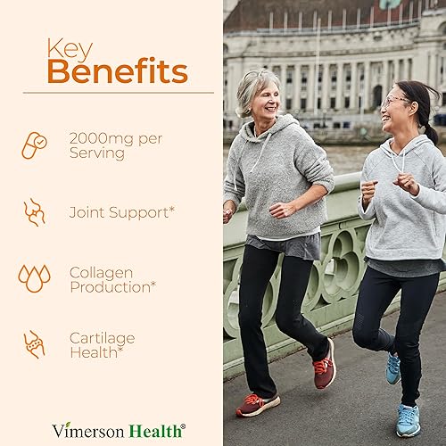 VIMERSON HEALTH MSM 2000MG JOINT SUPPORT SUPPLEMENT CARTILAGE HEALTH, INFLAMMATION RELIEF, VEGAN, 50 DAYS