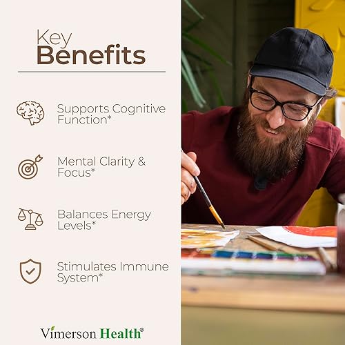 VIMERSON HEALTH 7-IN-1 MUSHROOM COMPLEX SUPPLEMENT LION S MANE, TURKEY TAIL, REISHI, CORDYCEPS MORE FOR FOCUS ENERGY