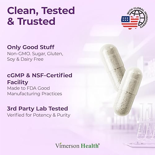 VIMERSON HEALTH 5-HTP 200MG SEROTONIN SUPPLEMENT FOR SLEEP, MOOD STRESS SUPPORT 60 CAPSULES, MADE IN USA