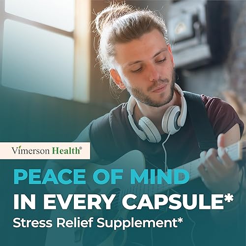 VIMERSON HEALTH STRESS RELIEF SUPPLEMENT 5-HTP, ASHWAGANDHA, GABA, B-VITAMINS CALM, MOOD SLEEP SUPPORT, 60 VEG CAPS