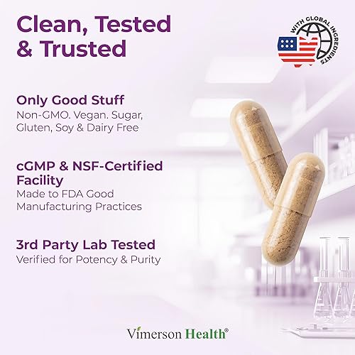 VIMERSON HEALTH SAFFRON SUPPLEMENTS 88.5MG MOOD EYE HEALTH SUPPORT FOR WOMEN MEN 60 VEGAN CAPSULES