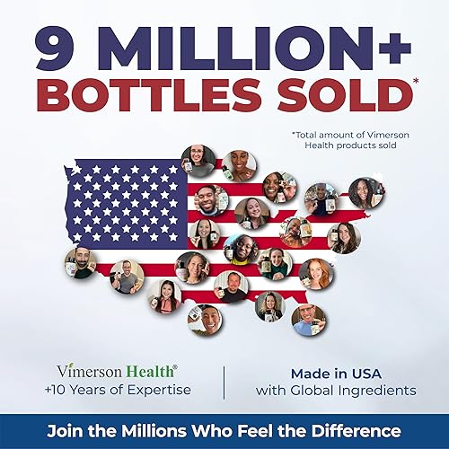 VIMERSON HEALTH MAGNESIUM GLYCINATE 200MG CHELATED, HIGH ABSORPTION SUPPLEMENT FOR SLEEP, RELAXATION, WOMEN 60 VEGAN