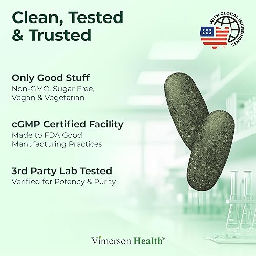 VIMERSON HEALTH VEGAN MULTIVITAMIN TABLETS FOR WOMEN MEN 23 ESSENTIAL VITAMINS MINERALS FOR WELLNESS, 90 CT