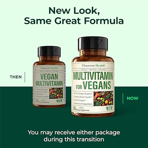 VIMERSON HEALTH VEGAN MULTIVITAMIN TABLETS FOR WOMEN MEN 23 ESSENTIAL VITAMINS MINERALS FOR WELLNESS, 90 CT