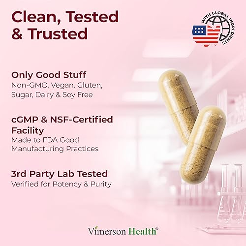 VIMERSON HEALTH ASIAN GINSENG GINKGO BILOBA CAPSULES NOOTROPIC BRAIN, MEMORY ENERGY SUPPLEMENT 60 COUNT