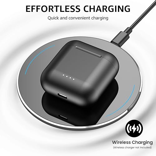TOZO T6 WIRELESS EARBUDS BLUETOOTH HEADPHONES, 50H PLAYTIME, IPX8, WIRELESS CHARGING CASE