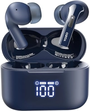 TOZO T20 WIRELESS EARBUDS BLUETOOTH HEADPHONES, 48.5H PLAYTIME, IPX8, NOISE CANCELLING, LED DISPLAY