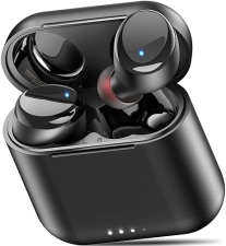 TOZO T6 WIRELESS EARBUDS, BLUETOOTH 5.3, 50H PLAYTIME, IPX8, WIRELESS CHARGING, CLEAR CALLS