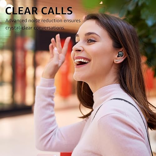 TOZO WIRELESS EARBUDS BLUETOOTH 5.3, WATERPROOF, 30H PLAYTIME, MIC, 32 EQ, CLEAR SOUND
