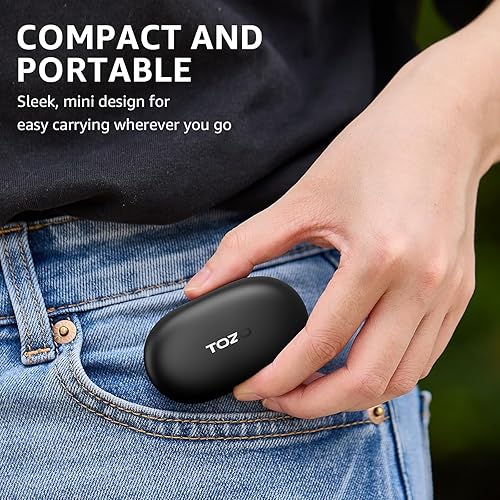 TOZO WIRELESS EARBUDS BLUETOOTH 5.3, WATERPROOF, 30H PLAYTIME, MIC, 32 EQ, CLEAR SOUND