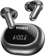 TOZO NC20 WIRELESS EARBUDS, ACTIVE NOISE CANCELLING, LDAC HI-RES, 80H, 6 MICS, IPX8, CHARGING CASE